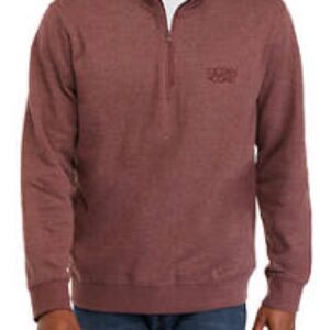 Ocean + Coast Fleece Quarter Zip Sweatshirt Brickyard 4X NWT
